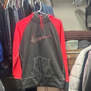 Nike Women's Gray and Red Utility Jacket